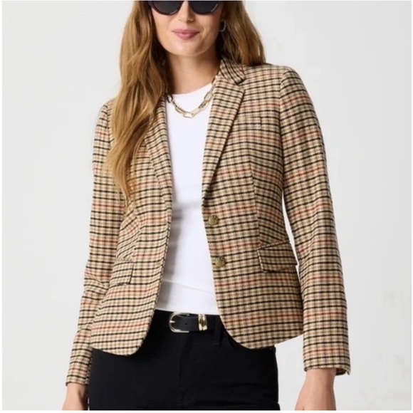 J. Crew Jackets & Blazers - J.Crew Herringbone Wool Blend Schoolboy Blazer Size 4 Classic Tailored Jacket